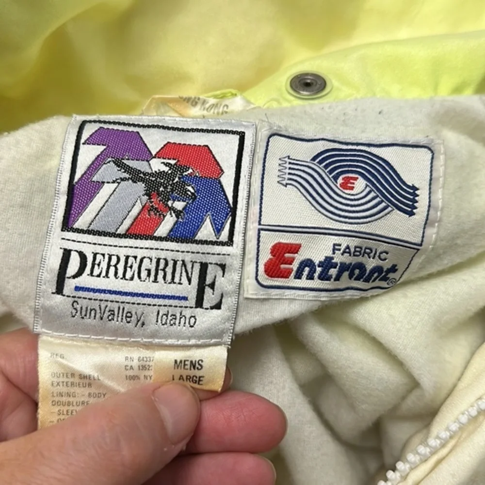 Vintage Peregrine Neon Pullover Light Jacket Coat men’s large qw - Picture 6 of 8